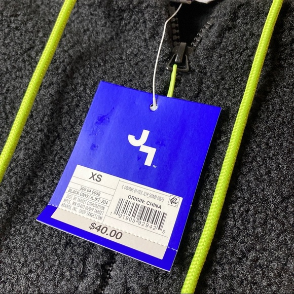 NWT Joy Lab Full Zip Sherpa Jacket with Hood Black - Picture 10 of 10